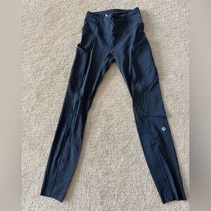 Lululemon Fast and Free leggings 25” size 4 Navy